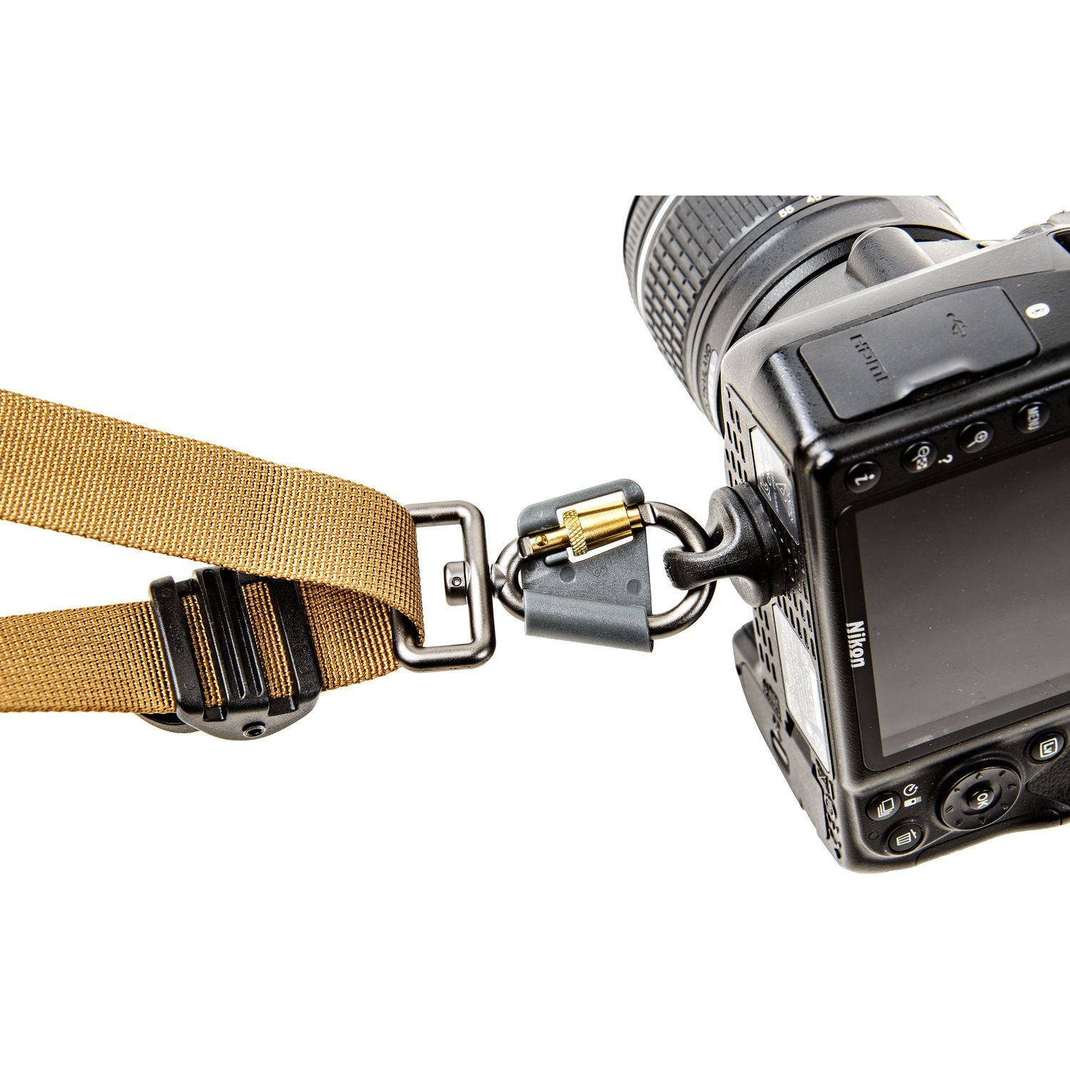 BlackRapid Sport X Coyote Camera Sling Strap - Adjustable & Comfortable DSLR/Mirrorless Camera Harness for Photographers - Perfect for Outdoor, Travel & Event Photography