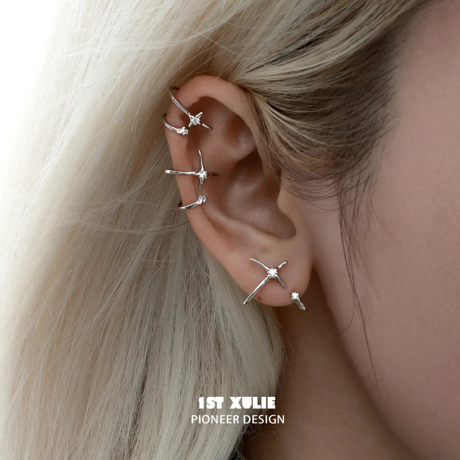 Star Trails S925 Sterling Silver Irregular Planetary Orbit Earrings | Hypoallergenic Fashion Jewelry for Women | Perfect for Parties, Date Nights & Gifts