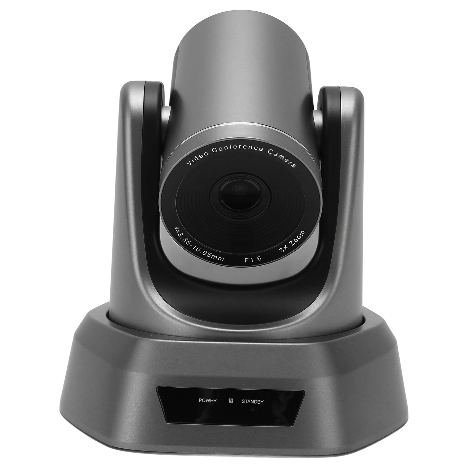 USB PTZ Camera with 3X Optical Zoom - 3 Installation Methods, 128° Wide Angle, Preset Positioning for Video Conferencing & Business Meetings (100-240V, US Plug) - Perfect for Conference Rooms, Online Classes & Remote Work