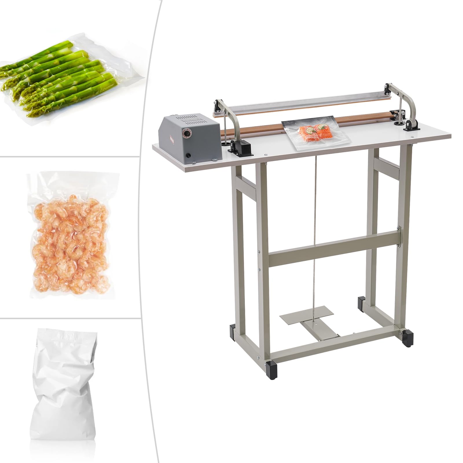2-in-1 Foot Pedal Heat Sealing Machine with 22