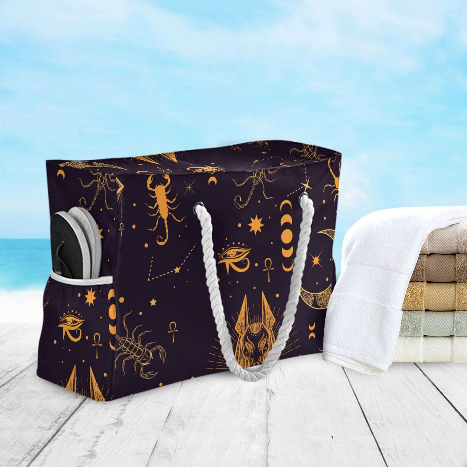 VIKKO Large Beach Bag for Women - Waterproof Travel Tote with Zipper, Spacious Shoulder Bag for Beach, Pool, Gym & Vacation | Perfect for Swimwear, Towels & Essentials