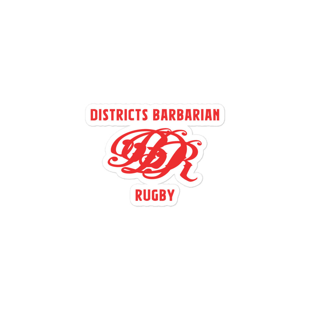 Districts Barbarian RFC Stickers - Premium Vinyl Decals for Laptops, Cars & DIY Projects | Waterproof & Durable for Outdoor & Indoor Use