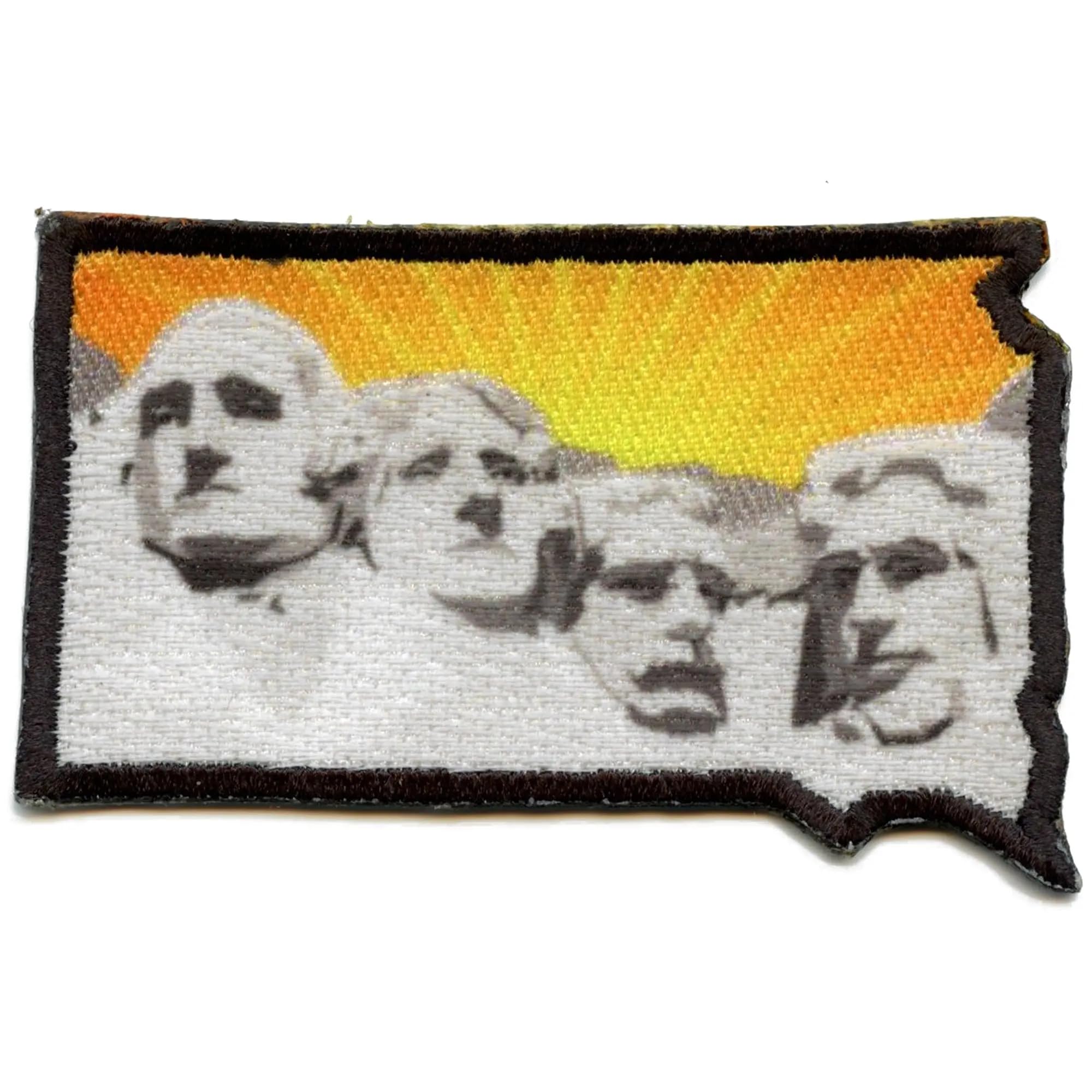 South Dakota Mount Rushmore Embroidered Iron On Patch - Premium Embroidered Badge for Jackets, Bags & Hats - Perfect for Travel Souvenirs & DIY Crafts