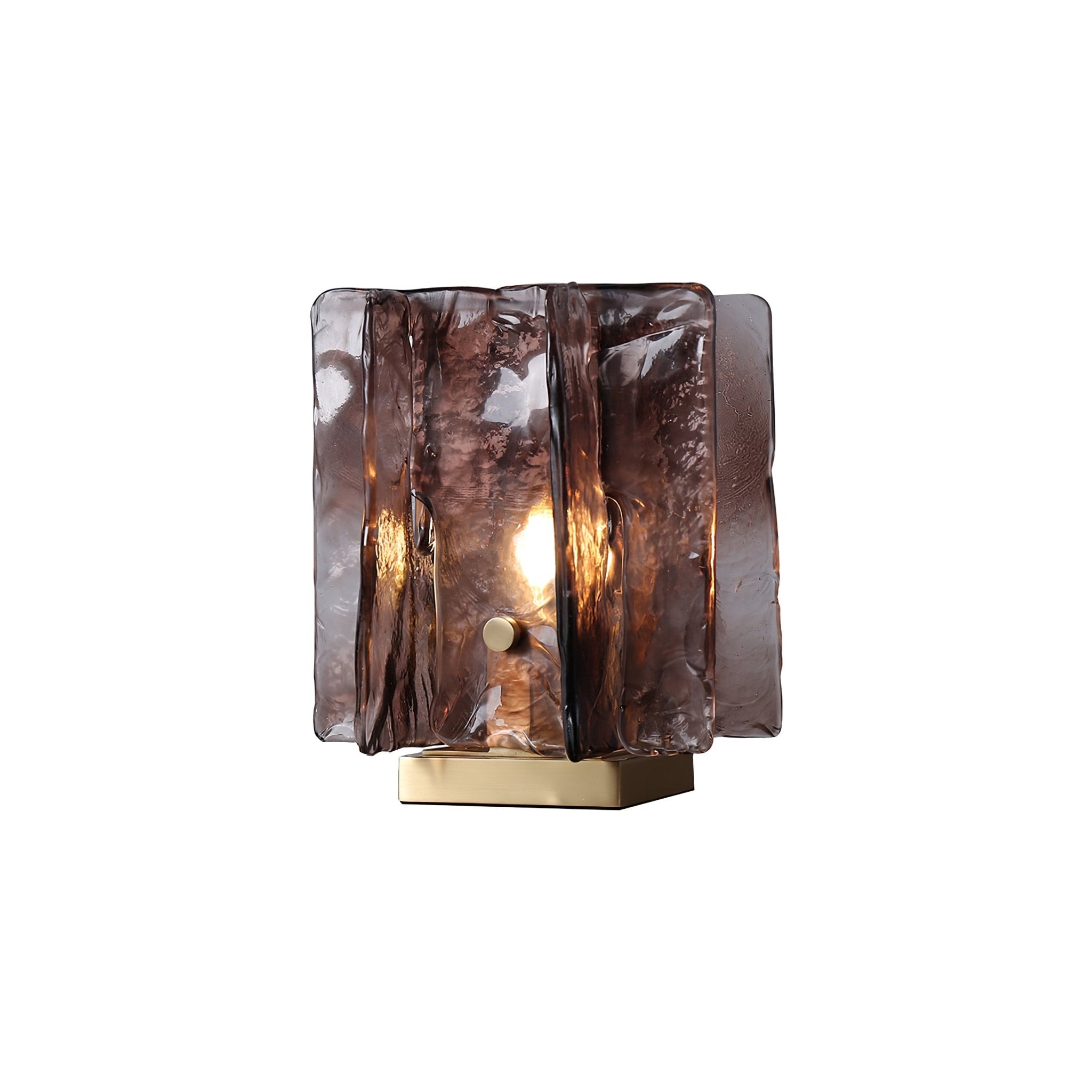 Amber LED Building Block Table Lamp - Modern Nightstand Light for Bedroom, Office, and Kids Room Decor - Perfect for Reading, Relaxing, and Creating Cozy Atmosphere