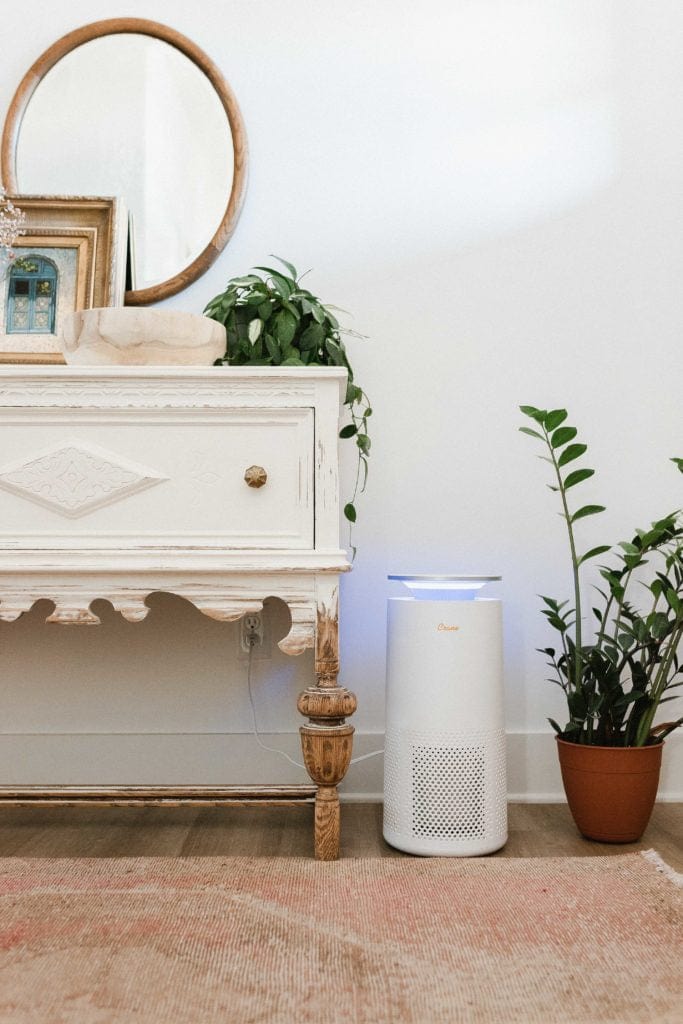 Crane Air Purifier for Large Rooms - HEPA Filter, Quiet Operation - Perfect for Bedroom, Living Room & Office