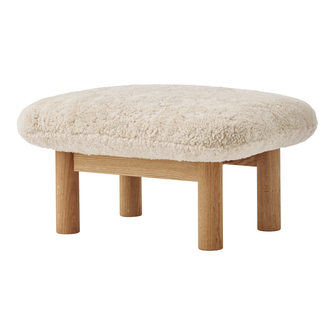 Brasilia Ottoman - Modern Round Storage Ottoman with Lift Top, Upholstered Footrest Stool for Living Room, Bedroom & Office - Perfect for Extra Seating, Storage & Home Decor