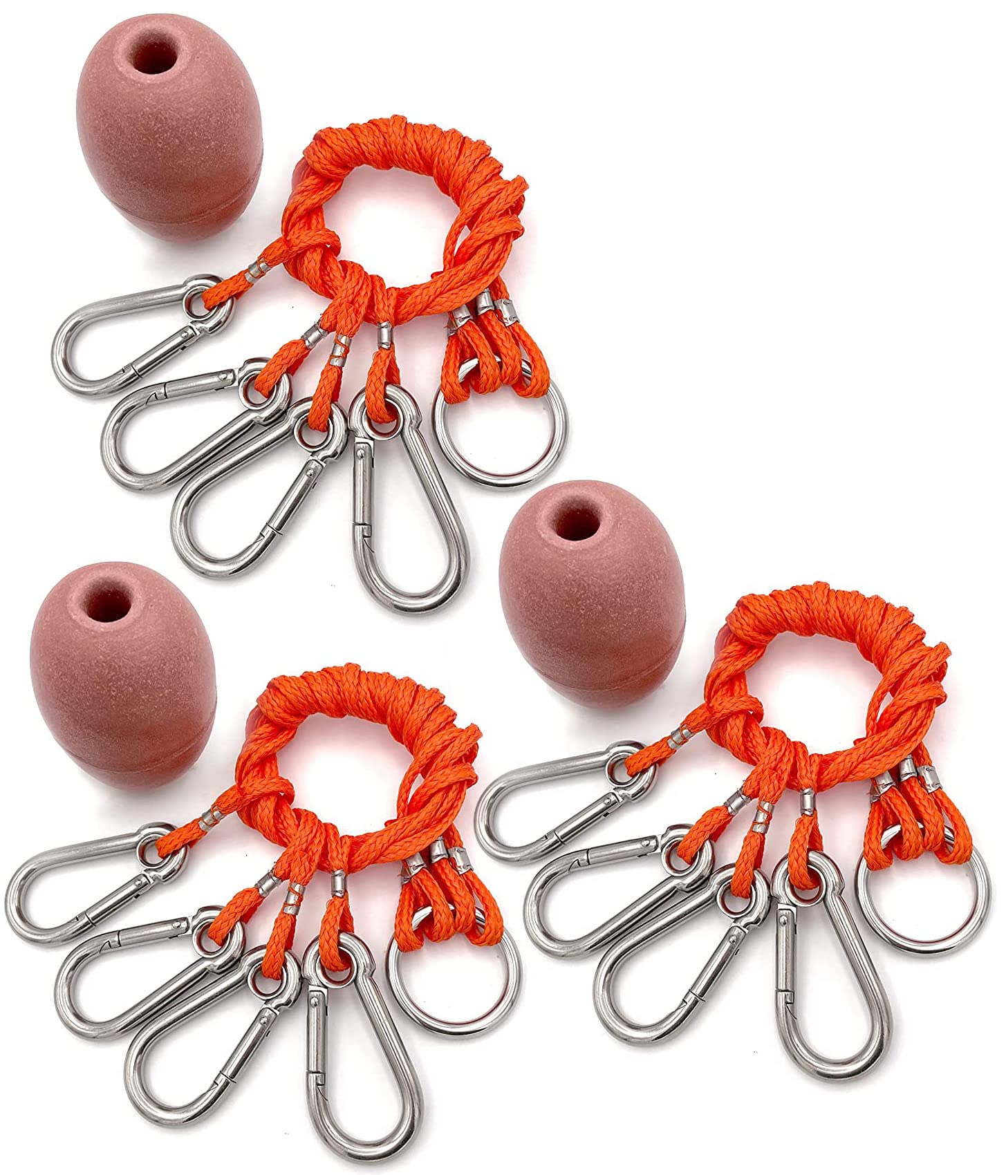 AirFly 4 Arm Crab Trap Harness with 304 Stainless Steel Hooks & Buoy Float Combo - Durable Saltwater Fishing Gear for Crabbing, Lobstering & Shrimping