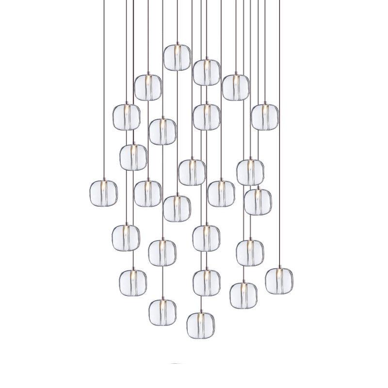 Cubie Chandelier - Modern Crystal Ceiling Light Fixture for Dining Room, Living Room & Bedroom | Elegant Home Decor Lighting