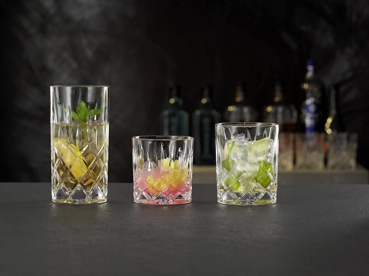 Nachtmann Noblesse Collection Whiskey Glasses - Set of 4 Crystal Clear 10-Oz Tumblers for Scotch, Bourbon, Cocktails & Liquor | Dishwasher Safe | Perfect for Home Bar, Dinner Parties & Gifts
