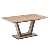 Forna/Brodi 7-Piece Dining Set - Natural Wood Table with Charcoal Chairs for Kitchen, Dining Room & Outdoor Patio
