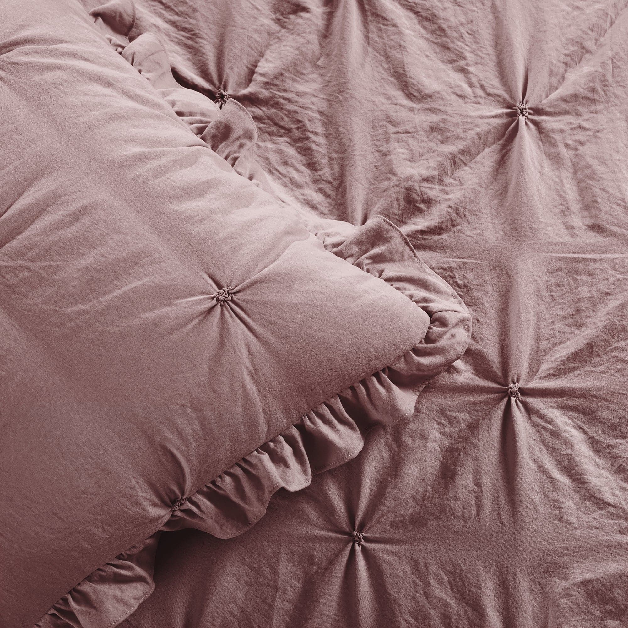 Ravello Pintuck Ruffle Skirt Bedspread Set - Luxury Bedding for Girls & Women - Perfect for Bedroom Decor, Guest Room, and Dorm Room