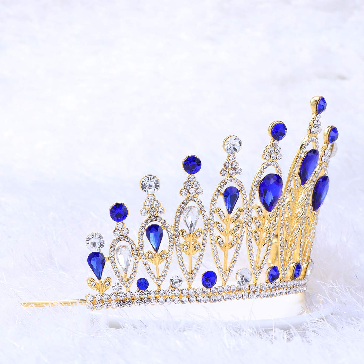 Elegant Silver Rhinestone Tiara Crown for Women - Baroque Bridal Wedding Headpiece, Princess Birthday Party Queen Crown | Perfect for Brides, Prom, Pageants & Special Occasions