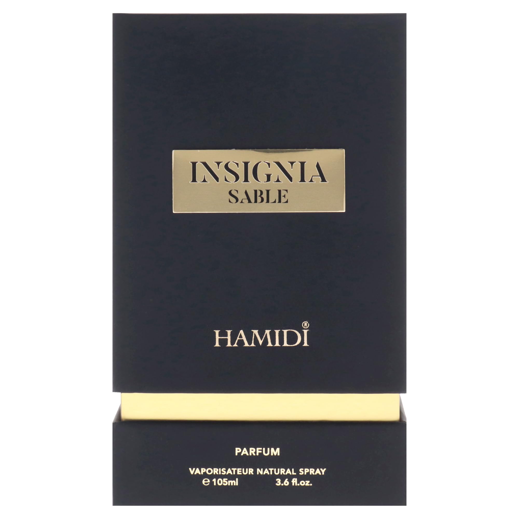 Hamidi Insignia Sable for Men Eau de Parfum Spray - 3.6 oz Luxury Cologne for Men, Woody Spicy Fragrance with Long Lasting Scent, Perfect for Date Night, Office & Special Occasions