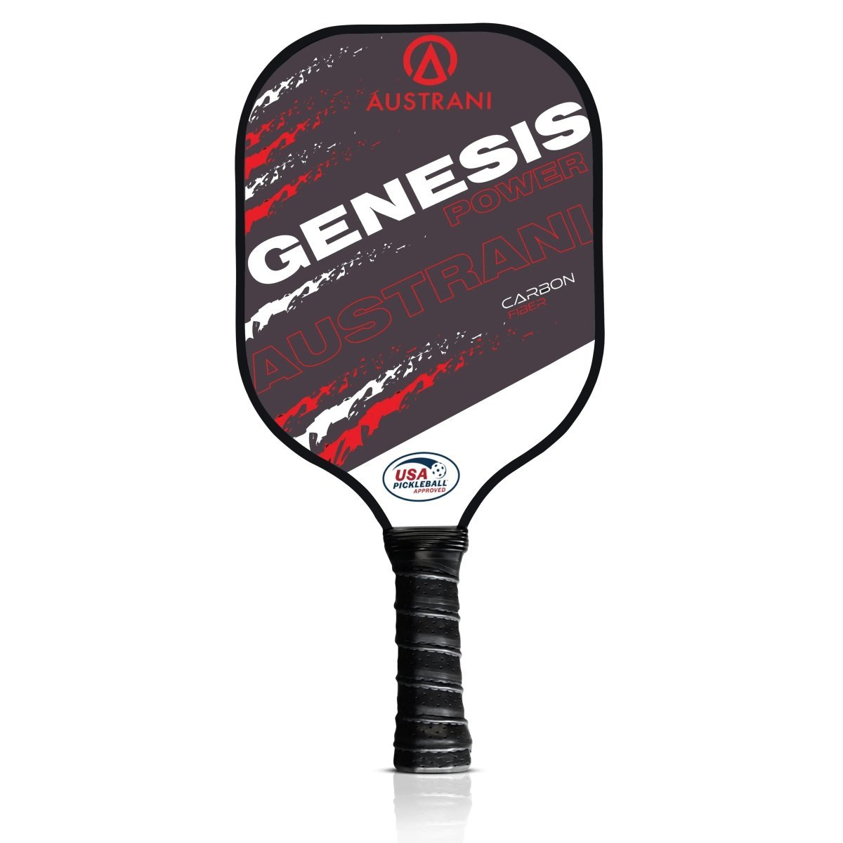 Austrani Genesis Power Pickleball Paddle - Carbon Fiber Face with Cushion Grip - USAPA Approved for Tournament Play - Perfect for Indoor/Outdoor Courts & Competitive Matches