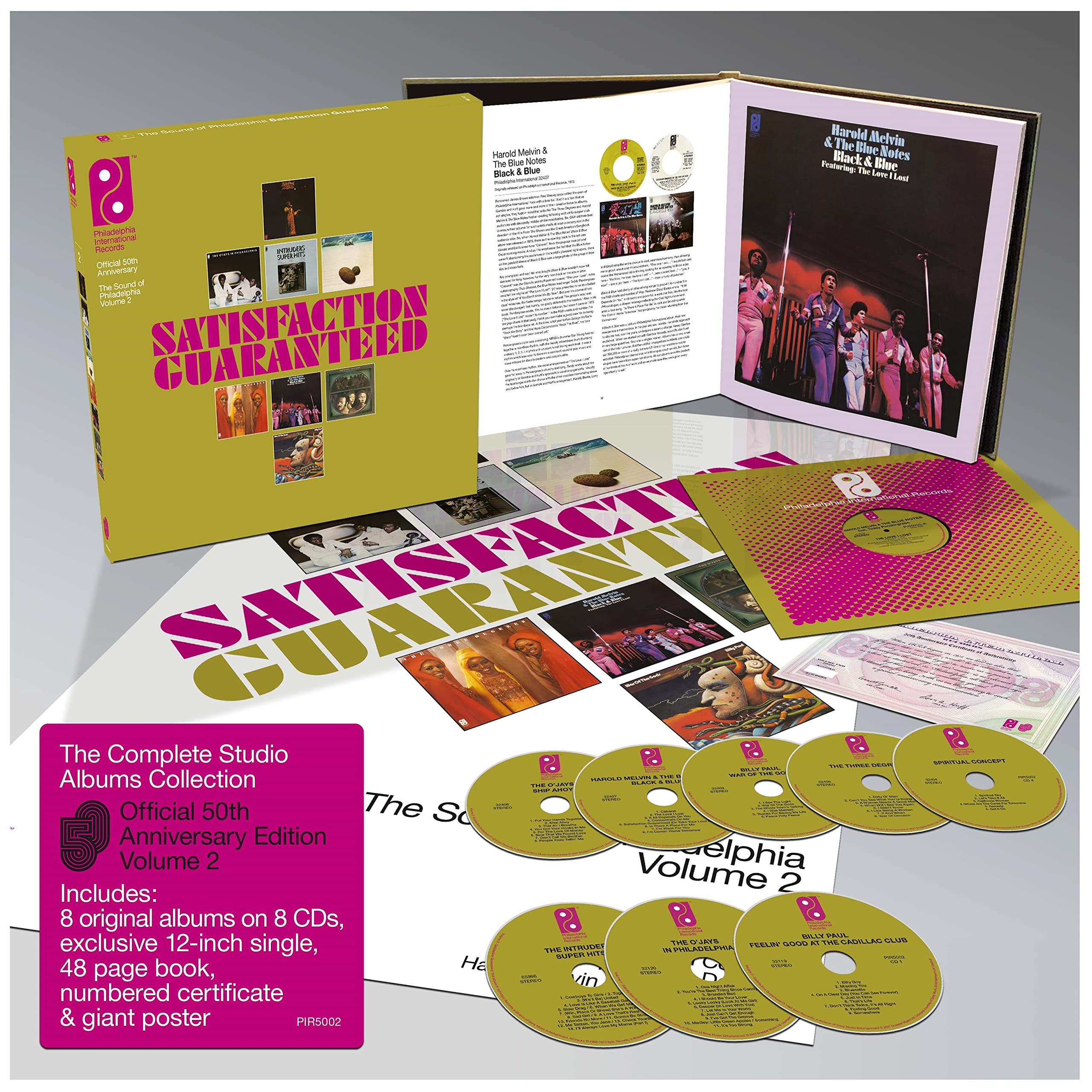 Philadelphia Soul Music Collection Vol.2 - Classic R&B Hits with Satisfaction Guarantee | Perfect for Home Listening, Parties & Music Lovers
