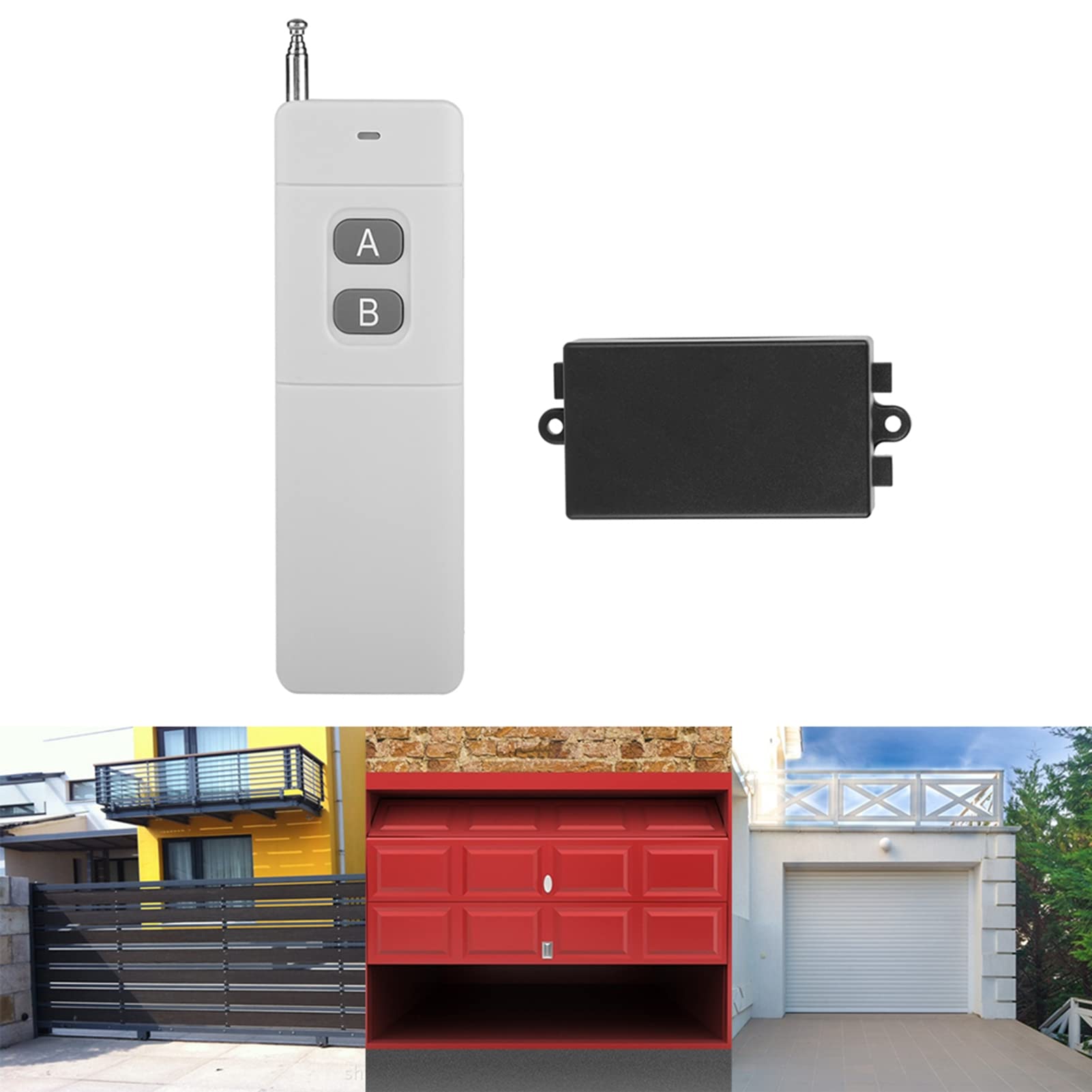 12V 2CH Wireless Remote Control Switch System with 3km Range - Transmitter & Receiver for Lights, TV, Motor, Fan, Camera | Home Automation & Smart Device Control