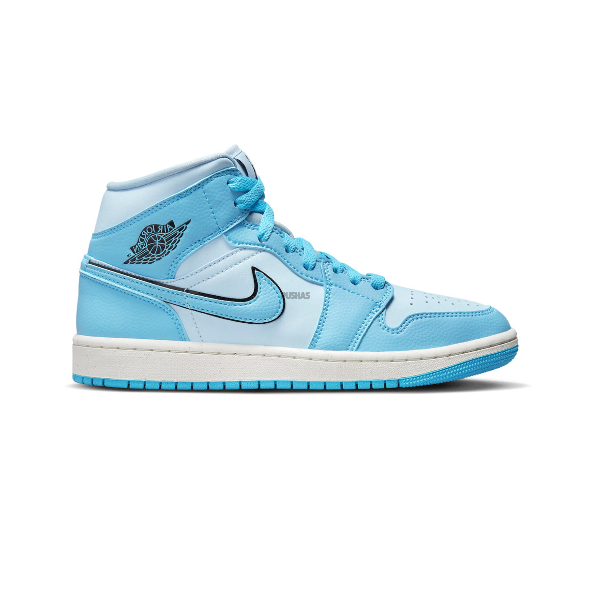 Air Jordan 1 Mid 'University Ice Blue' Women's Basketball Shoes (2022) - Comfortable Sneakers for Running, Gym Workouts & Casual Streetwear Fashion