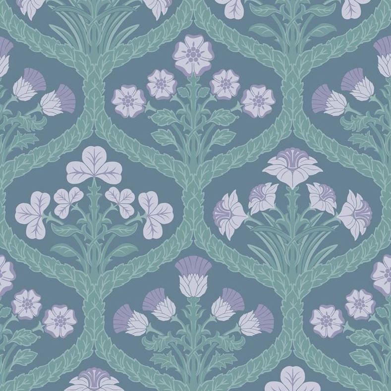Cole & Son Floral Kingdom Multi-Color Botanical Wallpaper - Vintage Inspired Home Decor for Living Room, Bedroom & Dining Room