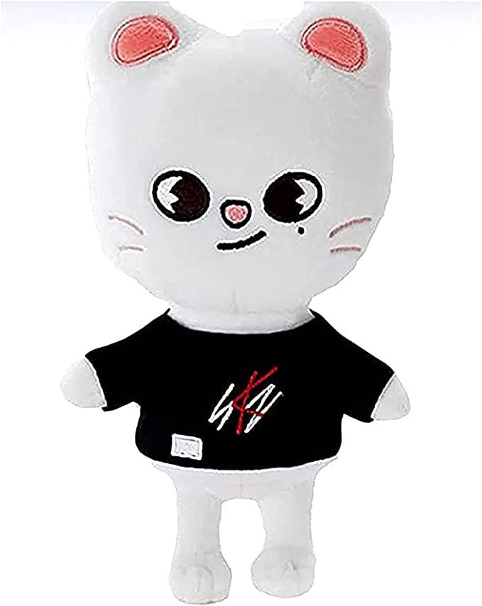 Skzoo Plush Toys - Stray Kids Official Soft Stuffed Cartoon Dolls, Cute White Cat Plushie Gift for K-Pop Fans & Kids | Perfect for Bedroom Decor, Birthday Presents & Fan Collections
