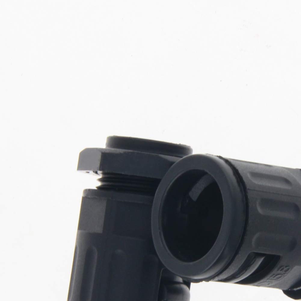 Fielect 3pcs Black PG11 Cable Gland Connector for AD15.8 Pipes - Corrugated Tube Clamps for Electrical Wiring