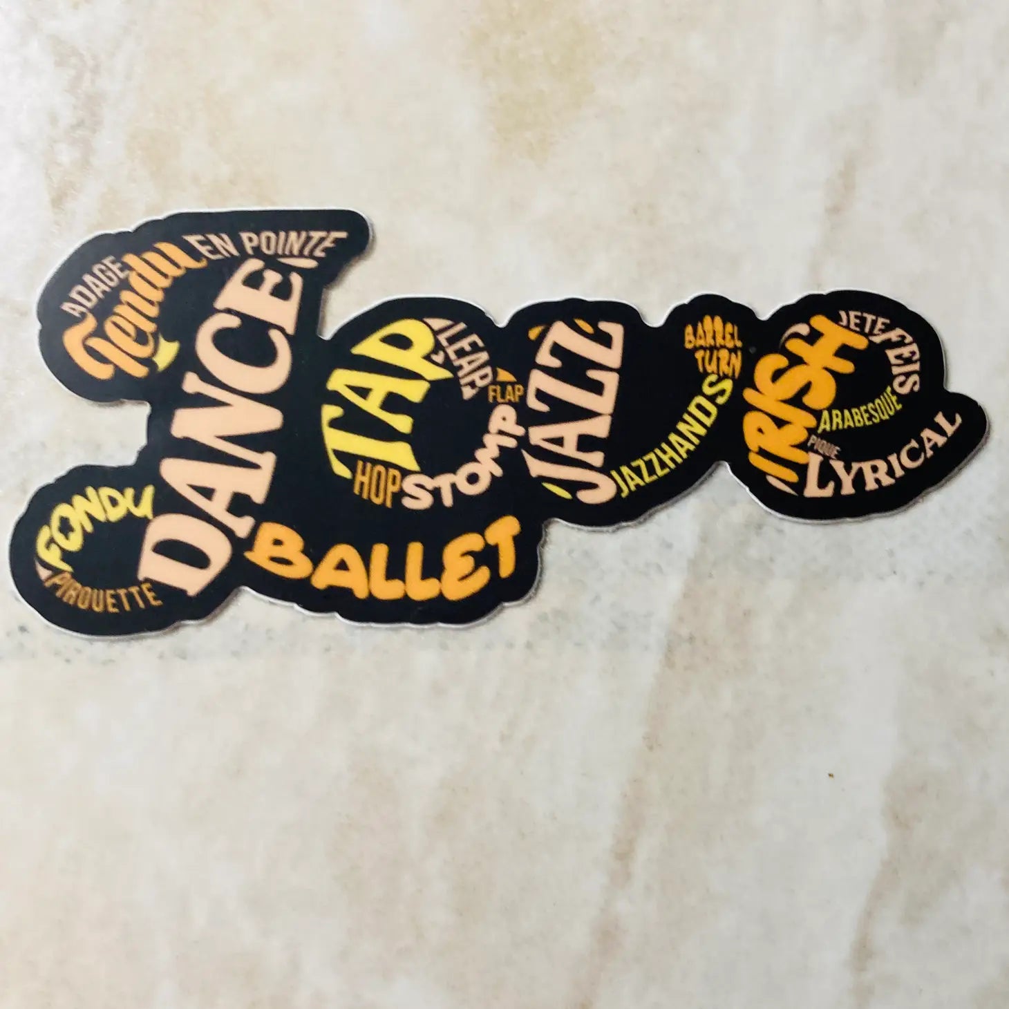 Denali & Co Dance Stickers - Fun & Colorful Vinyl Decals for Dance Studios, Water Bottles, Laptops & More