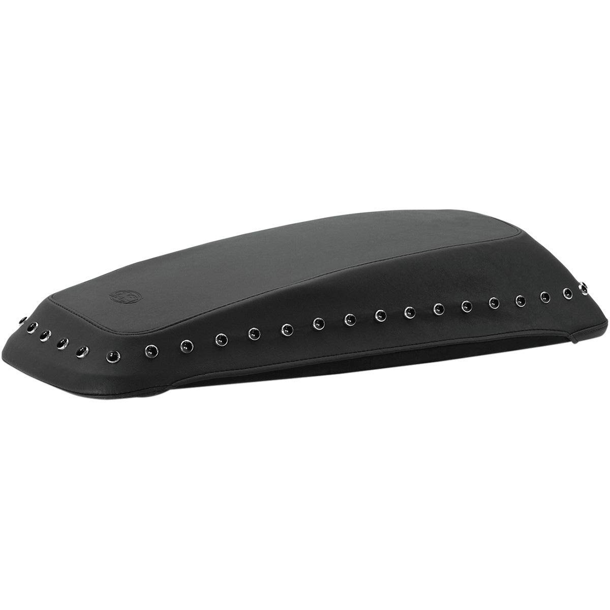 Mustang Motorcycle Seats 77624 Studded Saddlebag Lid Covers for Harley-Davidson FL Touring Models 2014-2021 - Black Pearl-Centered Design, Durable & Stylish - Perfect for Long Rides & Custom Bike Upgrades