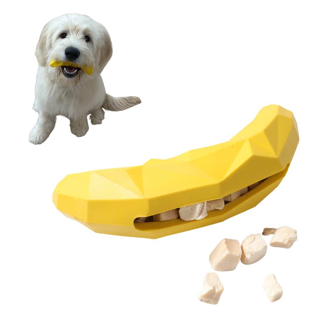 Durable Dog Chew Toy with Treat Dispenser - Puppy Teething Toy for Aggressive Chewers, Helps Reduce Barking - Perfect for Training, Anxiety Relief & Dental Health