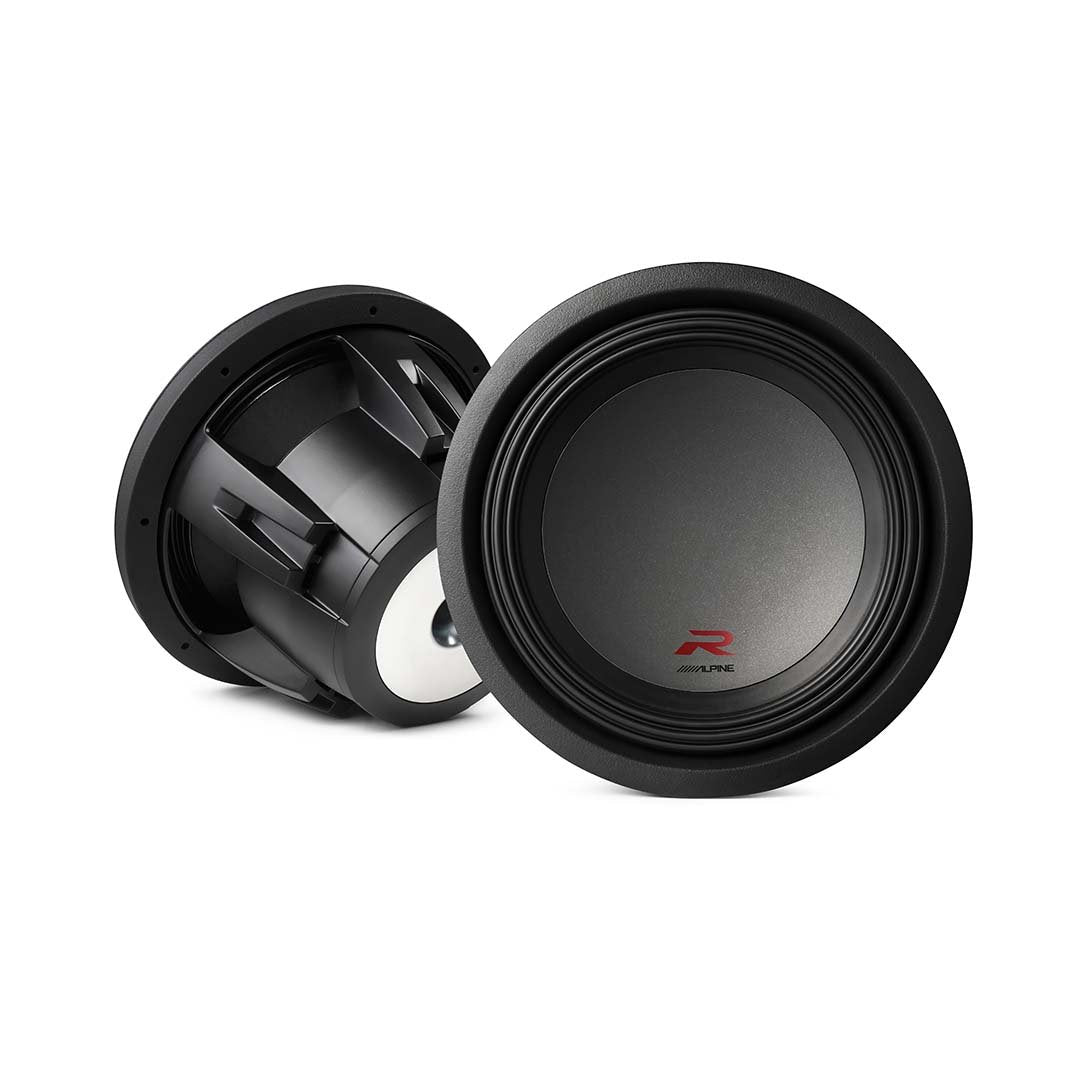 Alpine R W12D2 12-Inch Dual 2 Ohm Voice Coil Subwoofer Pair - High Performance Car Audio Bass for Trucks, SUVs & Custom Sound Systems