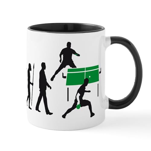 White/Black Inside - Evolution Table Tennis Player Mug
