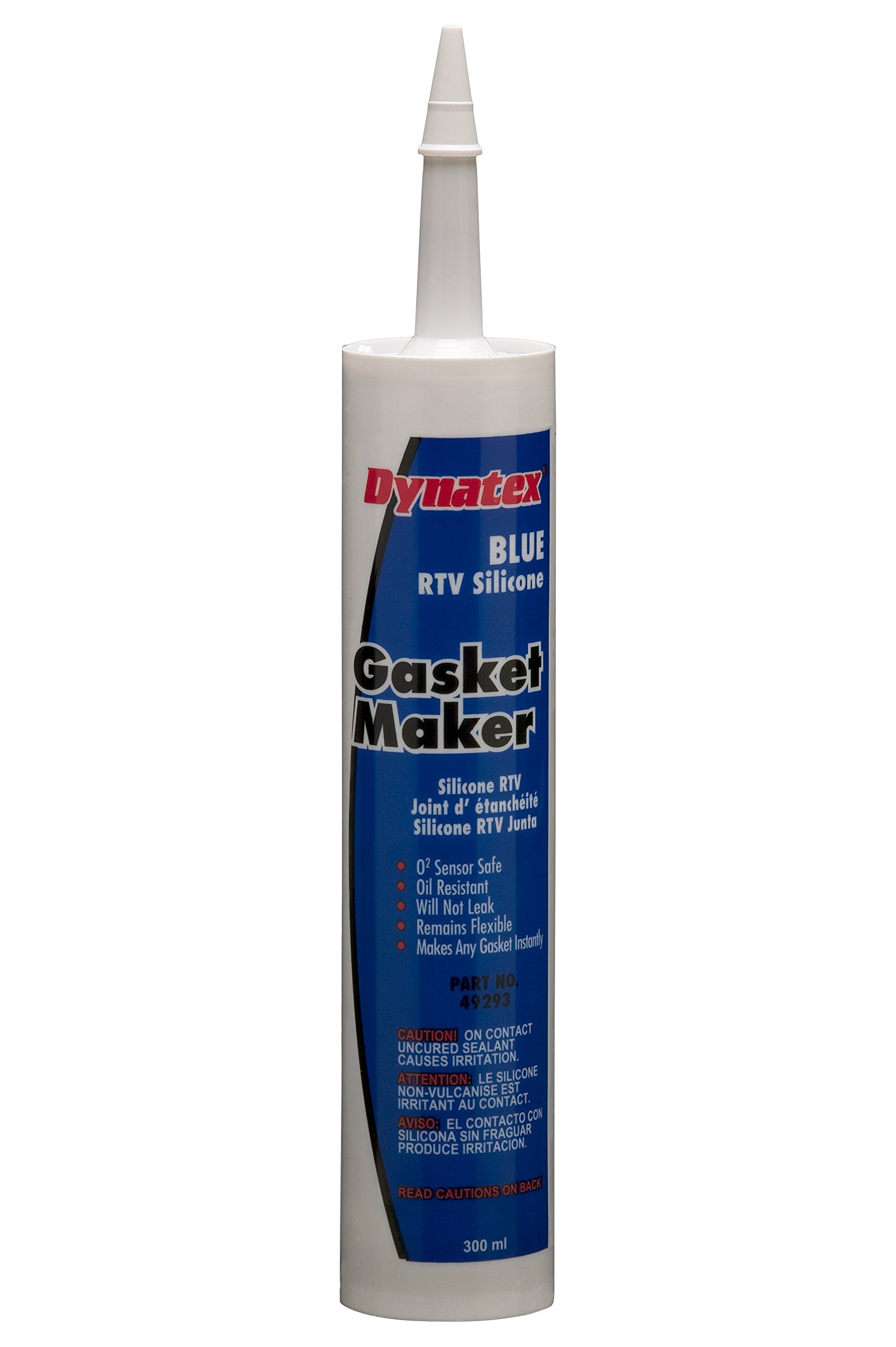 High-Temperature Blue RTV Silicone Gasket Maker - 300ml Cartridge, Single Component Oil & Water Resistant Sealant for Automotive, Marine & Industrial Use - Flexible Instant Gasket Compound for Engines, Pumps & Plumbing