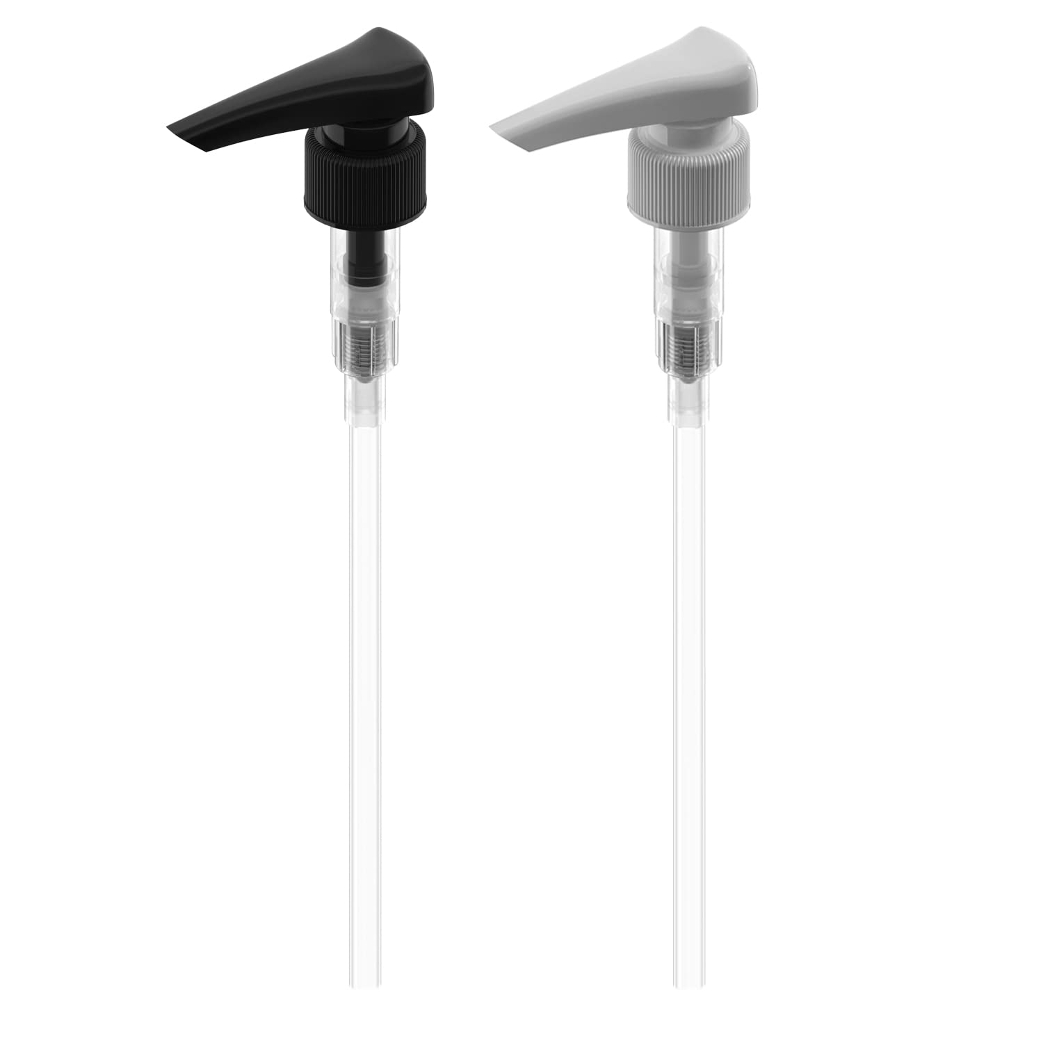 Bar5F Shampoo and Conditioner Pumps for 1-Inch Bottle Necks - Premium Salon-Grade Dispensers in White & Black - Perfect for Salon Bottles, Home Use & Travel Toiletries