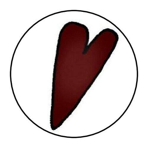 48pcs Cute Primitive Heart Envelope Seals - 1.2