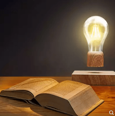 Magnetic Levitating Light Bulb - Floating LED Desk Lamp with USB Power, Cool Gadget for Home Office Decor & Unique Gift Idea (Perfect for Bedroom, Living Room, or Workspace Lighting)