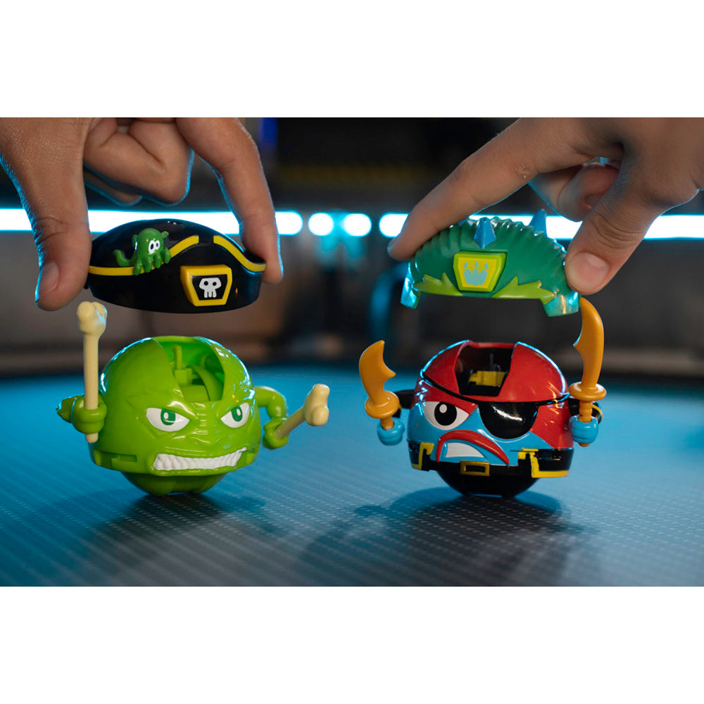 Battle Ballz Battle Pack - Velociroar vs Captain Cutlass Action Figure Set for Kids | Epic Duel Toy Collection | Perfect for Playtime Battles & Collectors