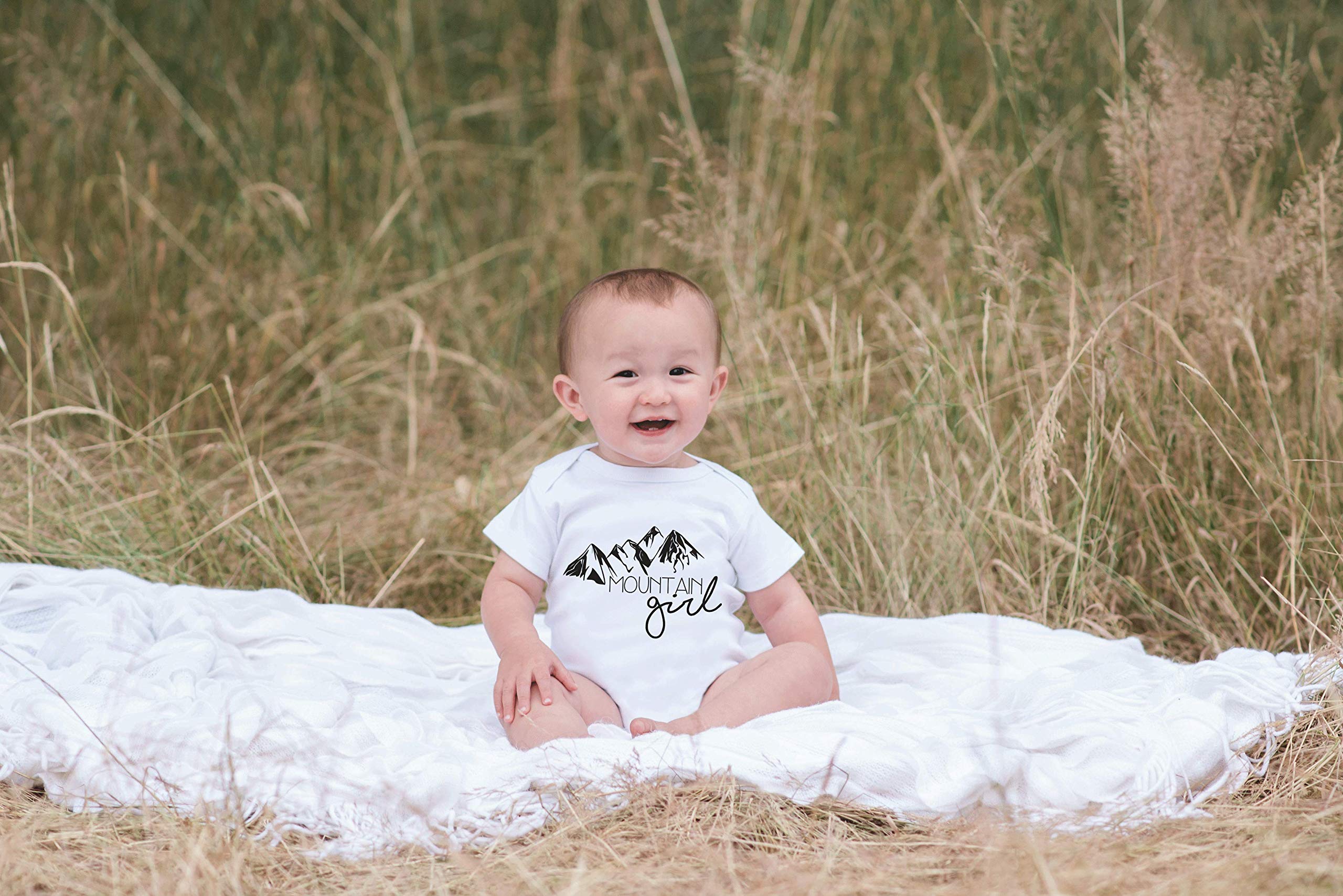 7 ate 9 Apparel Baby Girl's Mountain Outdoor Romper - Cute & Comfortable One-Piece for Hiking, Camping & Nature Adventures