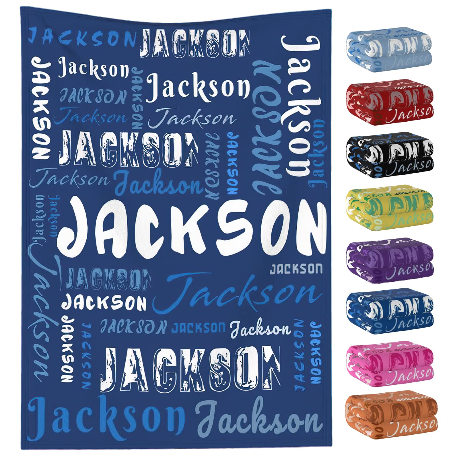 Custom Name Blanket for Kids, Baby & Adults - Personalized Gift for Christmas, Birthday - Soft & Cozy Fleece Throw for Girls, Boys - Perfect for Cuddling, Gifting & Home Decor