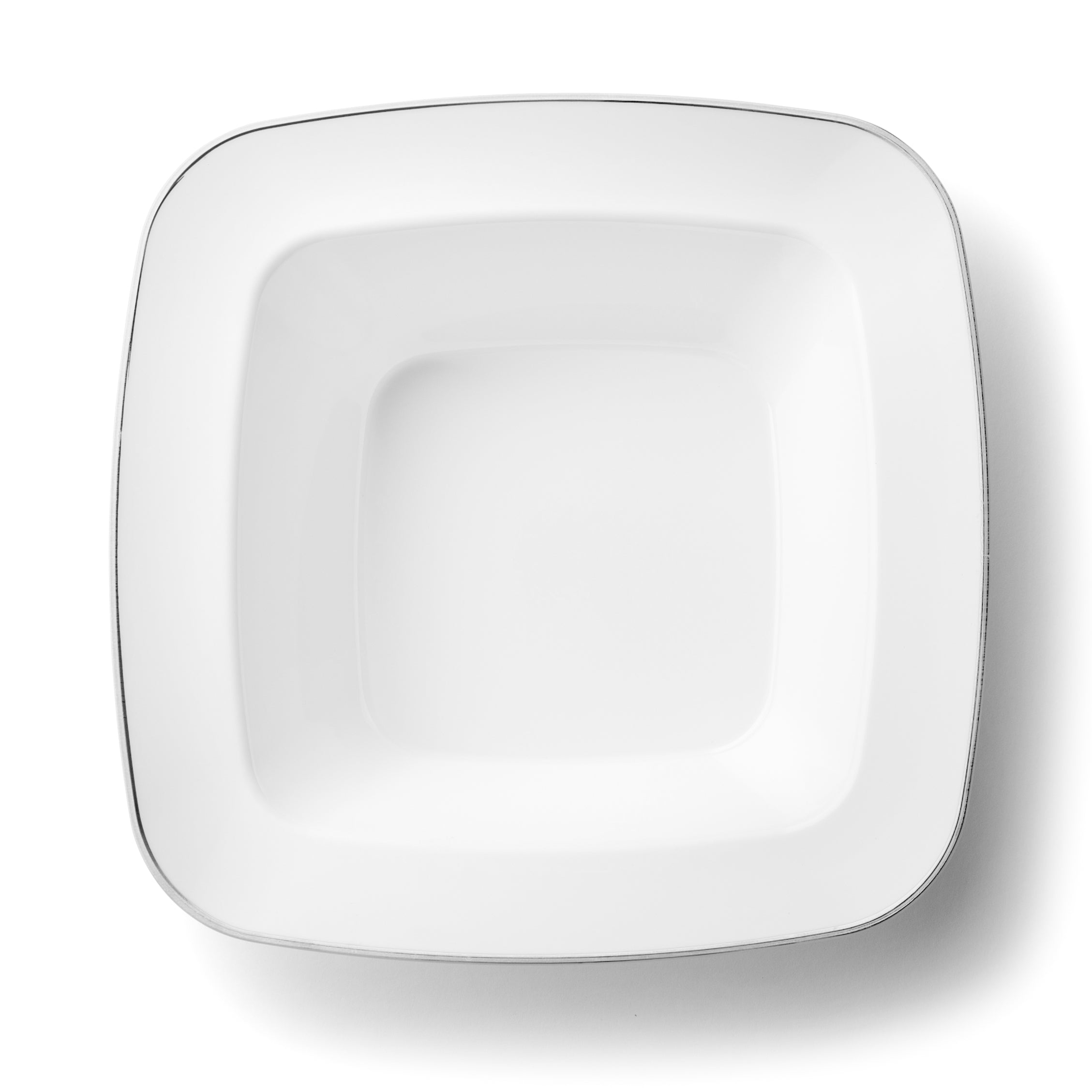 5 oz. Square Plastic Dessert Bowls - 10 Pack Contour Design for Ice Cream, Pudding & Party Snacks - Durable & Reusable Serving Dishes for Home, Restaurants & Catering Events