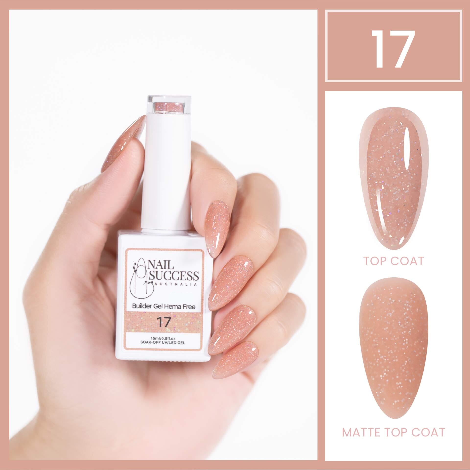 Professional HEMA-Free Nail Builder Gel - Strong & Durable for DIY Manicures, Nail Extensions & Salon-Quality Nails at Home