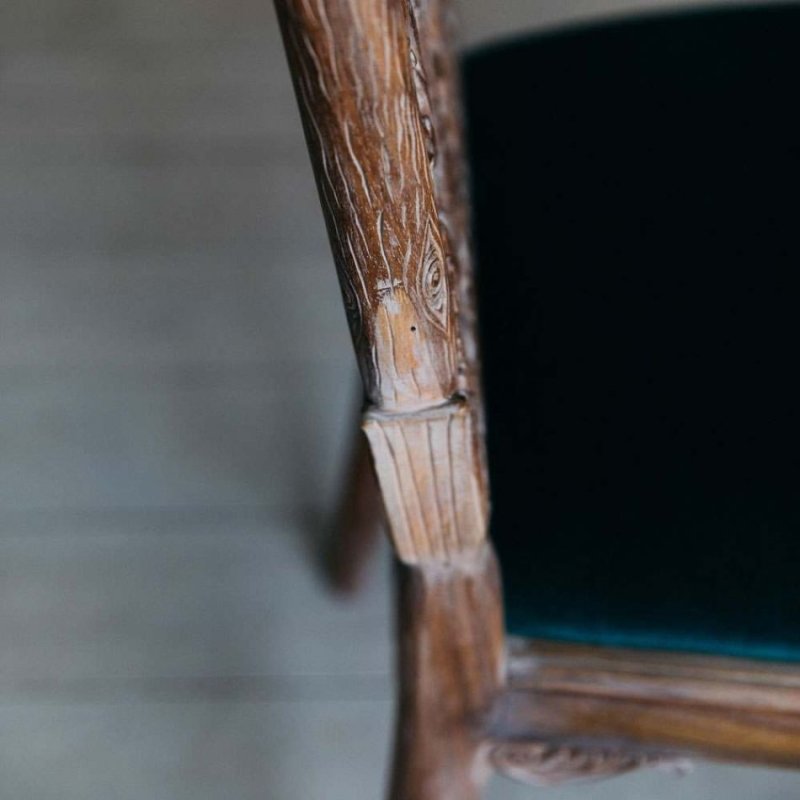 Hand Carved Intricate Parrot Dining Chair - Elegant Wooden Accent Chair for Dining Room, Living Room, or Office Decor - Perfect for Home and Restaurant Use