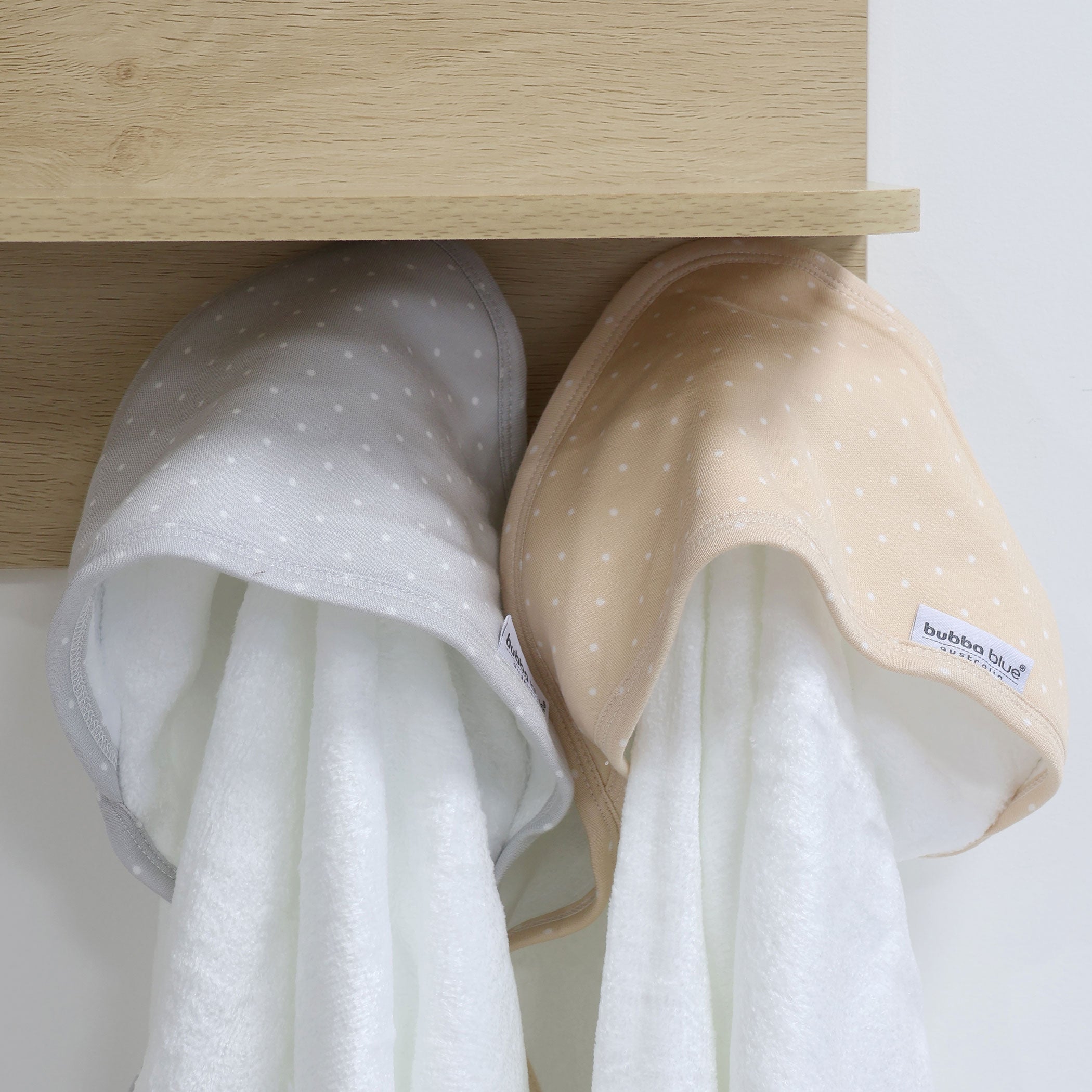 2-Pack Hooded Towel Set for Kids - Soft & Absorbent Grey & Taupe Bath Towels - Perfect for Beach, Pool, and Baby Bath Time