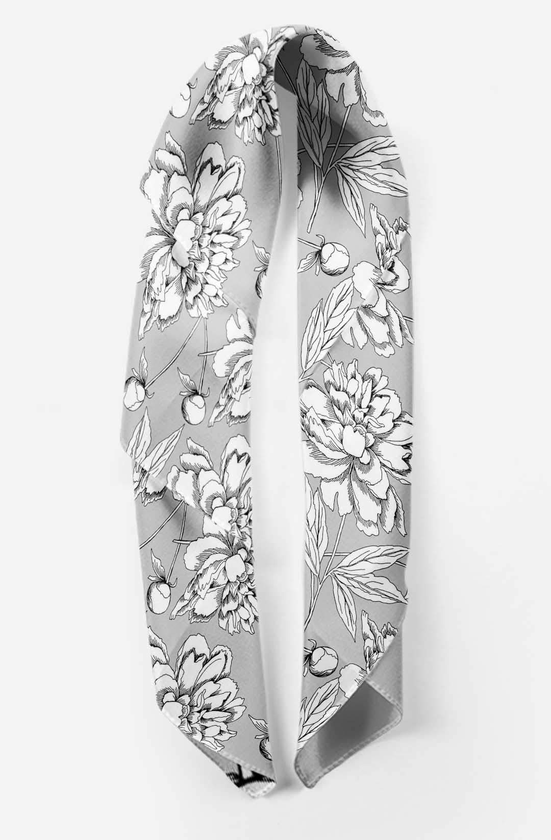 Bimba Printed Pure Silk Scarf for Women - Elegant Hair Wrap, Neck Scarf & Head Bandana Accessory - Perfect for Everyday Wear, Parties & Special Occasions