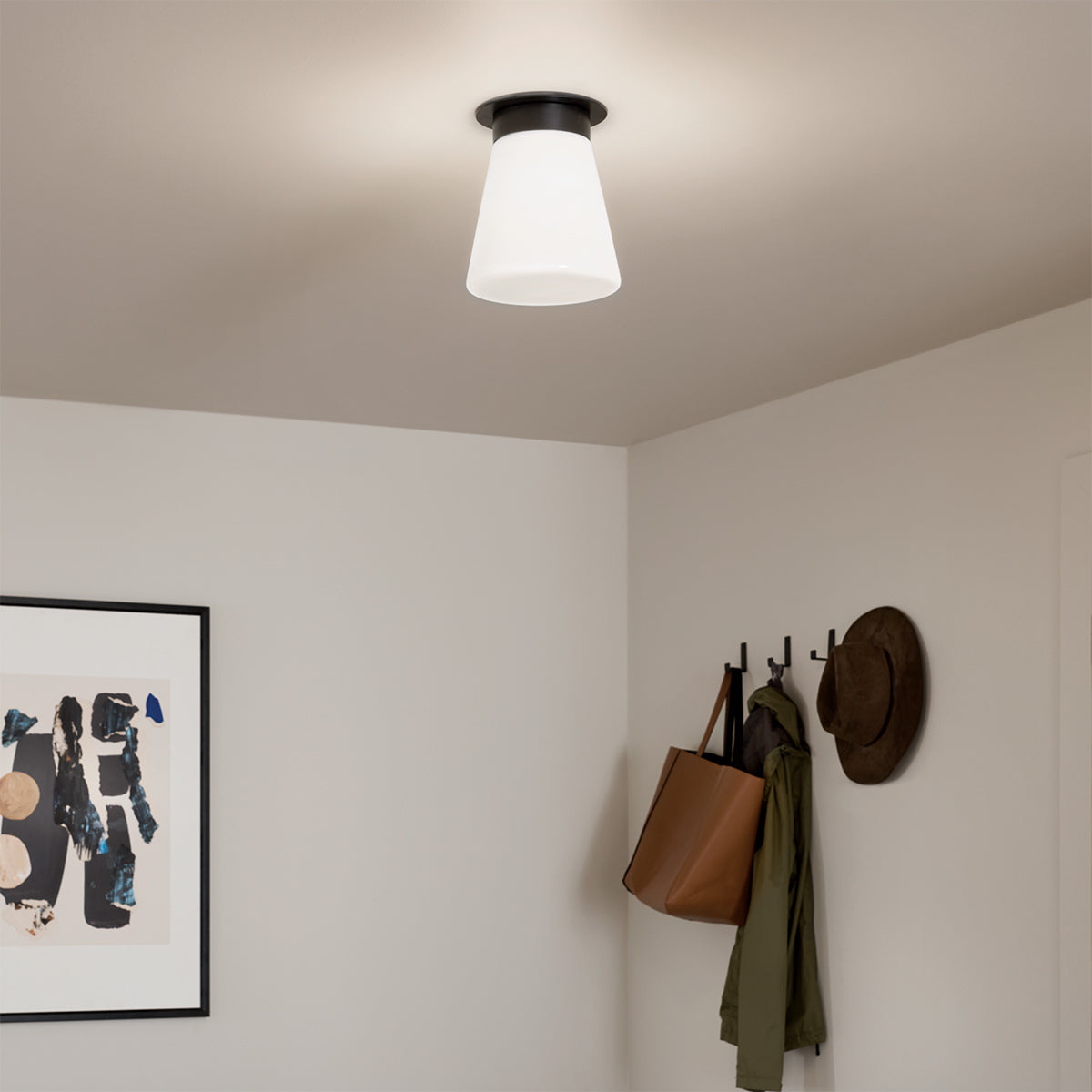 Albers Flush 1 Liter E27 Ceiling Light Fixture - Modern LED Lighting for Bedroom, Living Room & Hallway