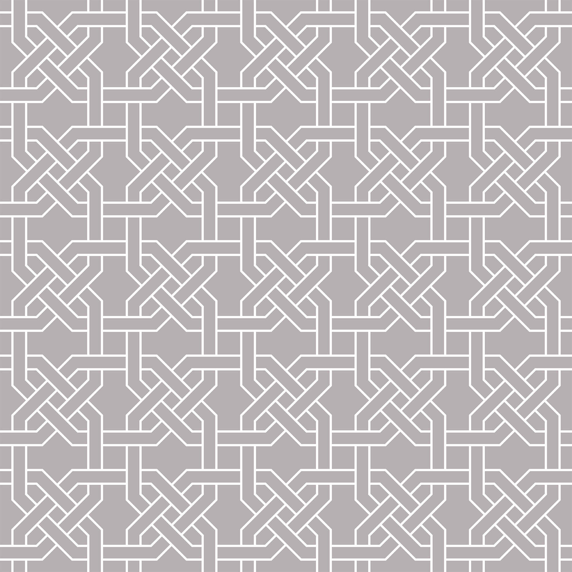 White and Grey Geometric Peel and Stick Removable Wallpaper - Self-Adhesive Decorative Wall Covering for Bedroom, Living Room, Office & Nursery