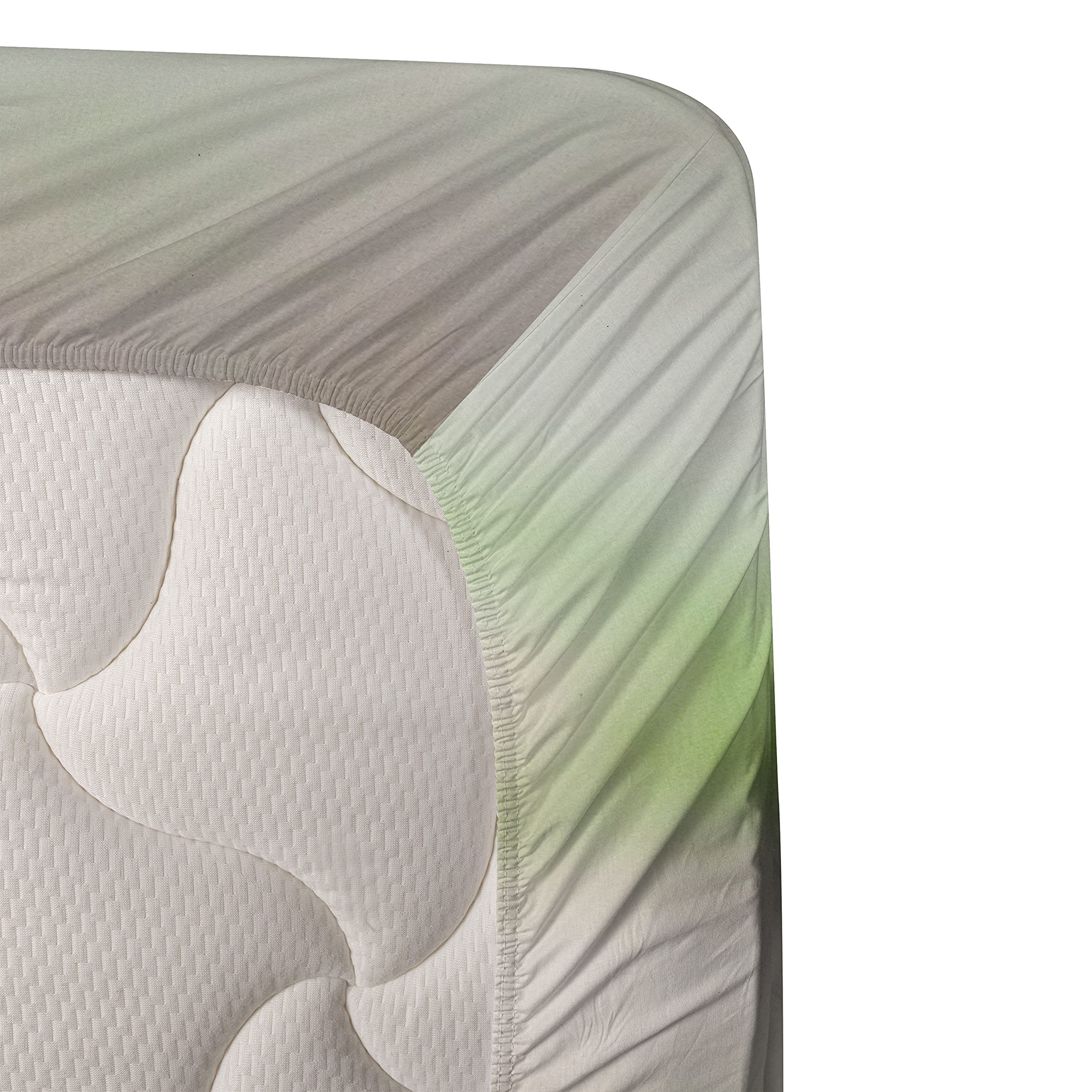 Ambesonne Leopard Print 4-Piece King Size Sheet Set - Jungle Wildlife Safari Bedding with Fitted Sheet, Flat Sheet & Pillowcases in Yellow & Beige | Perfect for African-Themed Bedrooms, Guest Rooms & Wild Animal Lovers