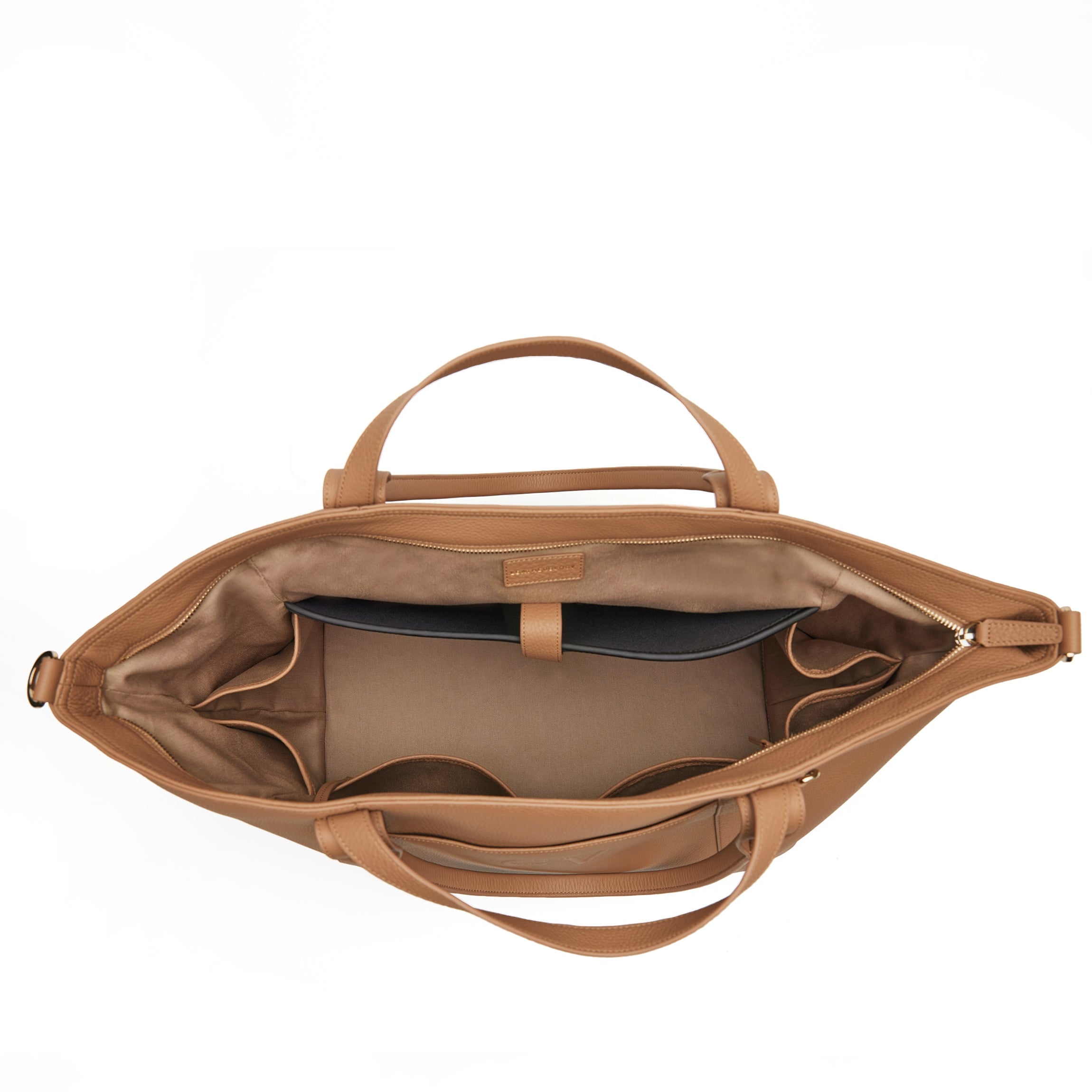 Stylish Transit Travel Tote Bag in Camel Color - Perfect for Commuting, Work & Weekend Getaways | Durable & Spacious Carryall for Women & Men