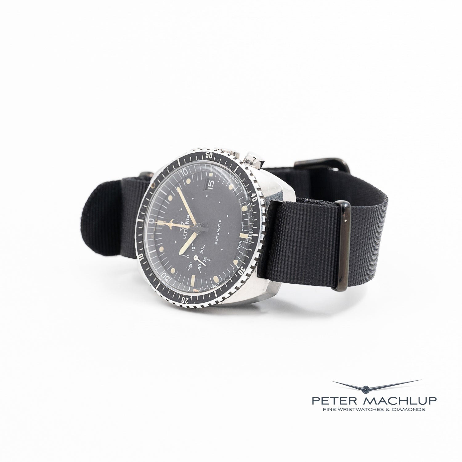Lemania Automatic SA Airforce Wristwatch - Swiss Military Pilot Watch for Men - Perfect for Aviation Enthusiasts & Outdoor Adventures