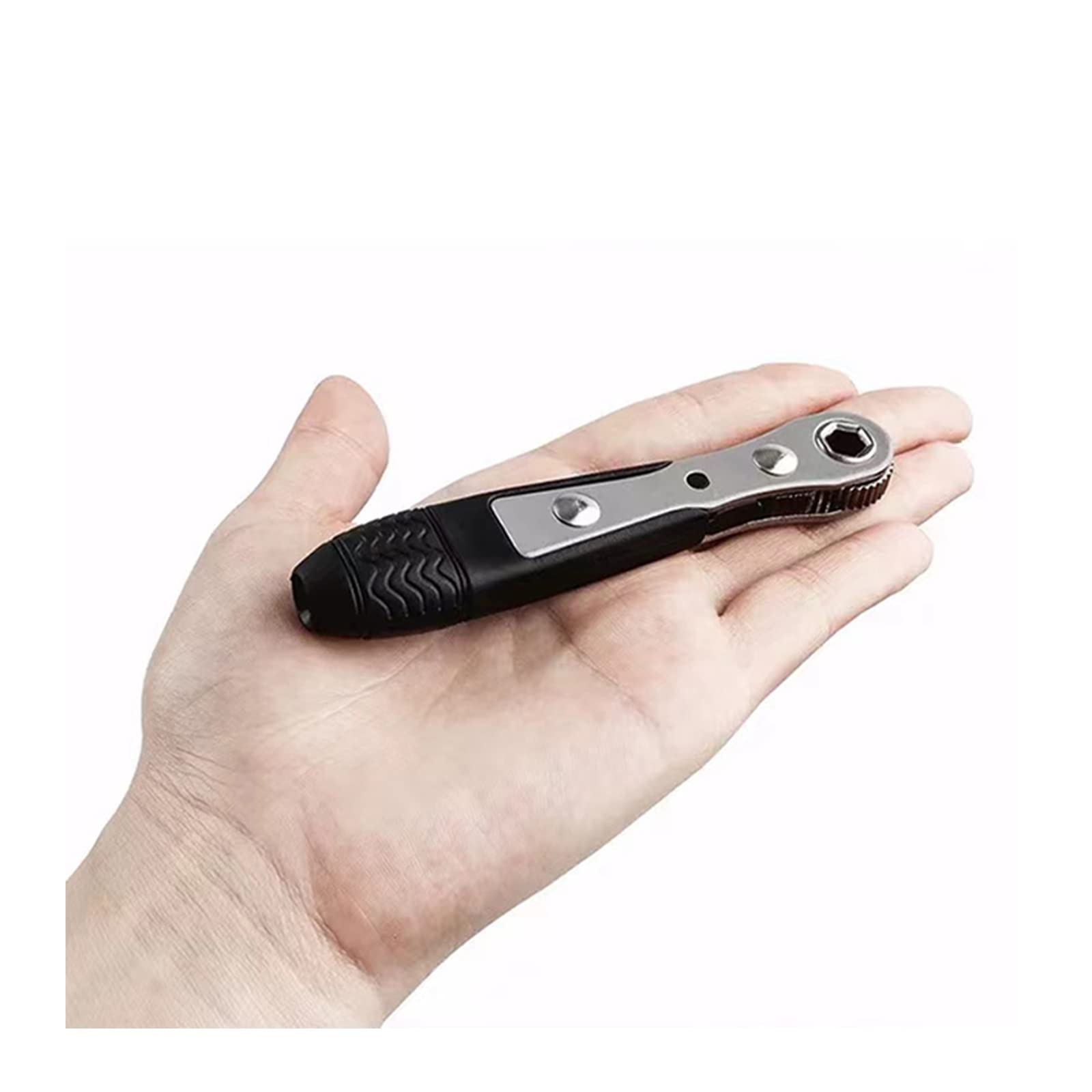11-Piece 1/4 Inch Mini Ratchet Wrench Set with 36-Tooth High Torque Reversible Handle & 90-Degree Offset Screwdriver Bits - Perfect for Tight Spaces, Automotive Repairs, and DIY Projects