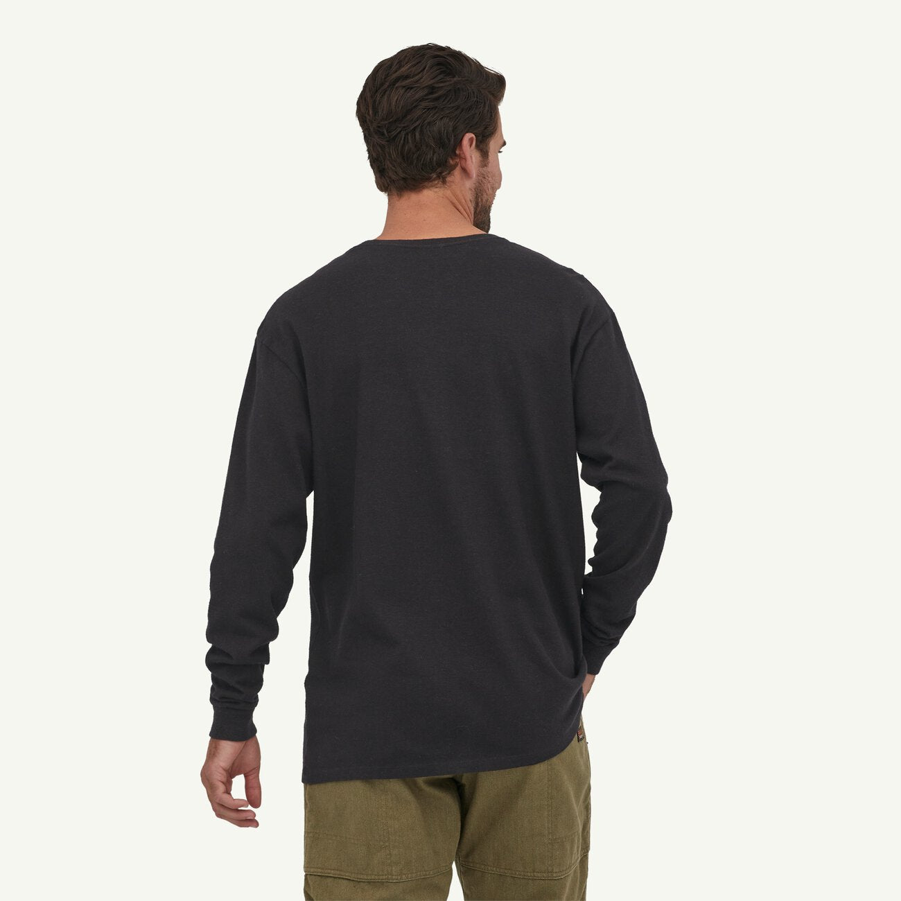 Men's Long Sleeve Work Pocket T-Shirt - Durable Cotton Workwear for Construction, Landscaping & Outdoor Jobs
