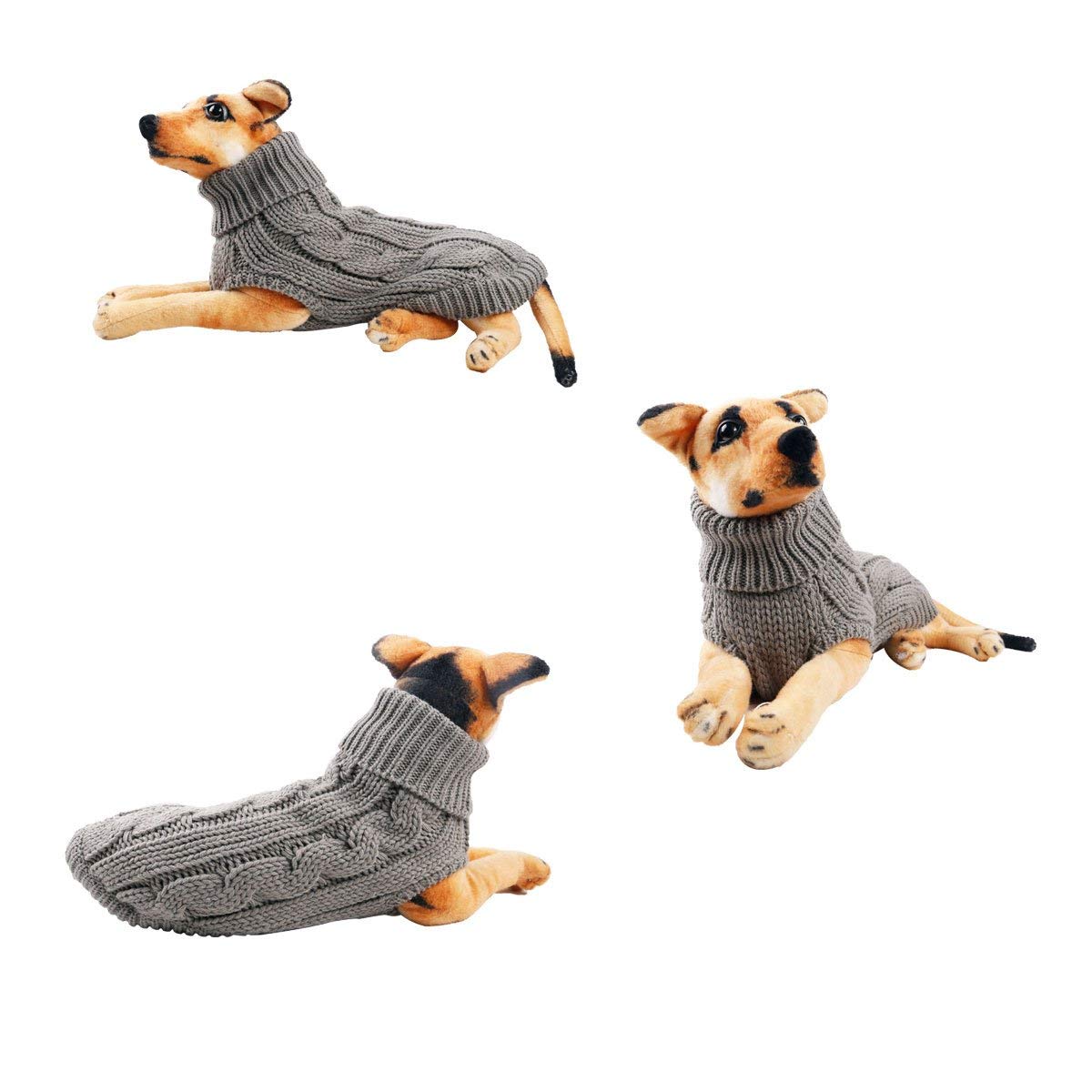 Petcee Dog Sweater - Turtleneck Winter Coat for Extra Large Dogs (2XL) | Warm & Cozy Cold Weather Apparel for Outdoor Walks & Indoor Comfort