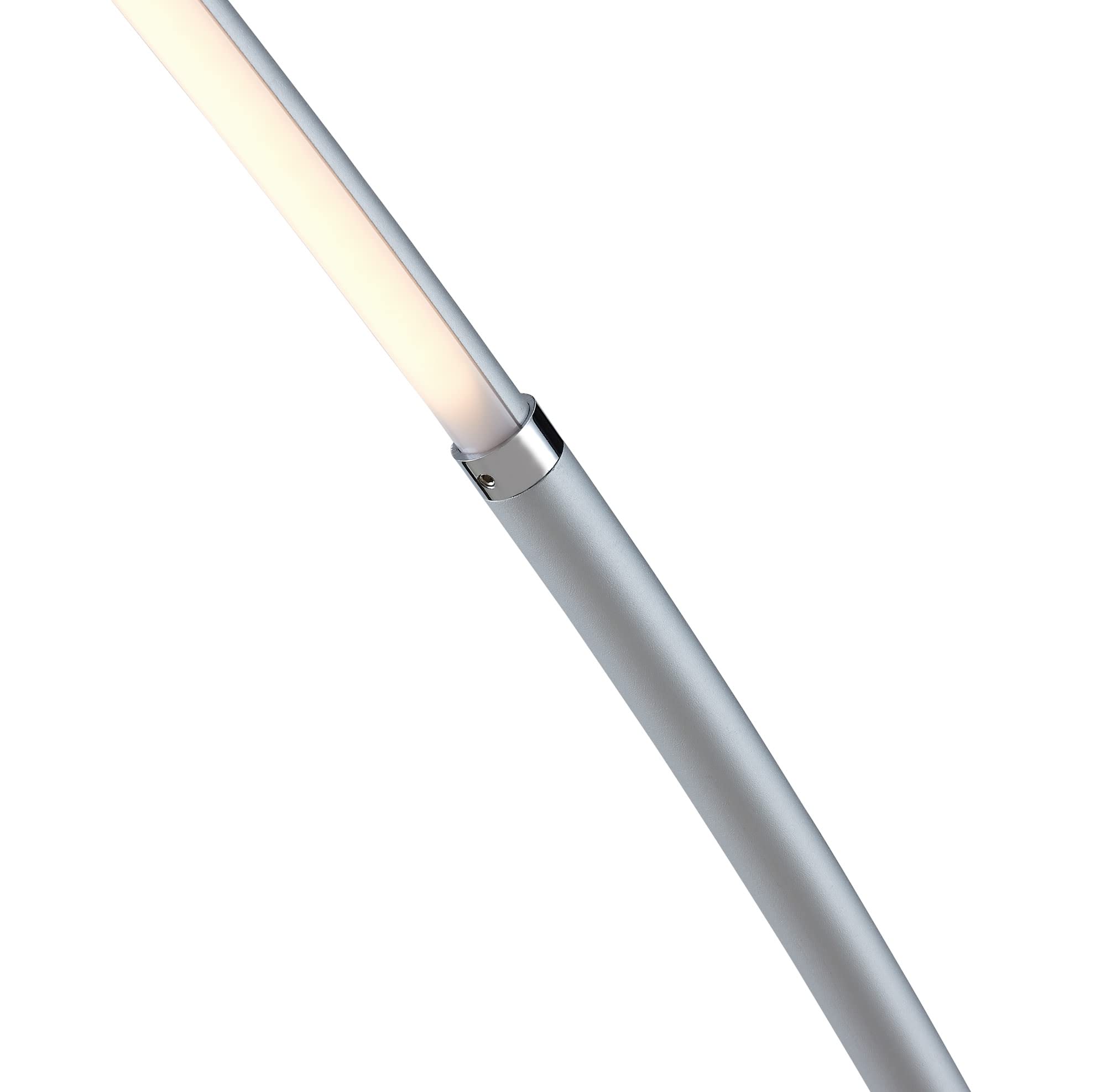 Lite Source LED Arch Lamp - 30W Silver Modern Lighting Fixture for Living Room, Bedroom & Office Decor | LS-83561SILV